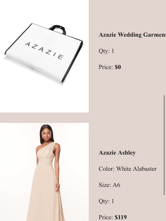 Azazie Dresses & Skirts - Azazie One-Shoulder Gown in White Alabaster